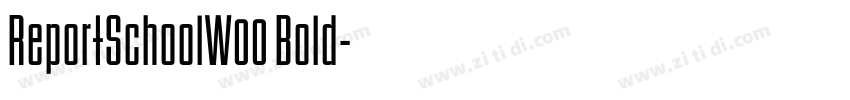 ReportSchoolW00 Bold字体转换